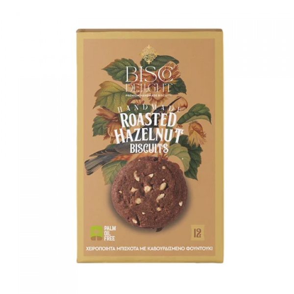BISCO DELIGHT Μπισκότα Roasted Hazelnut 100gr BISCO DELIGHT Μπισκότα Roasted Hazelnut 100gr