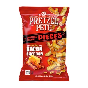 Pretzel Pete smokey bacon-cheddar 160gr.
