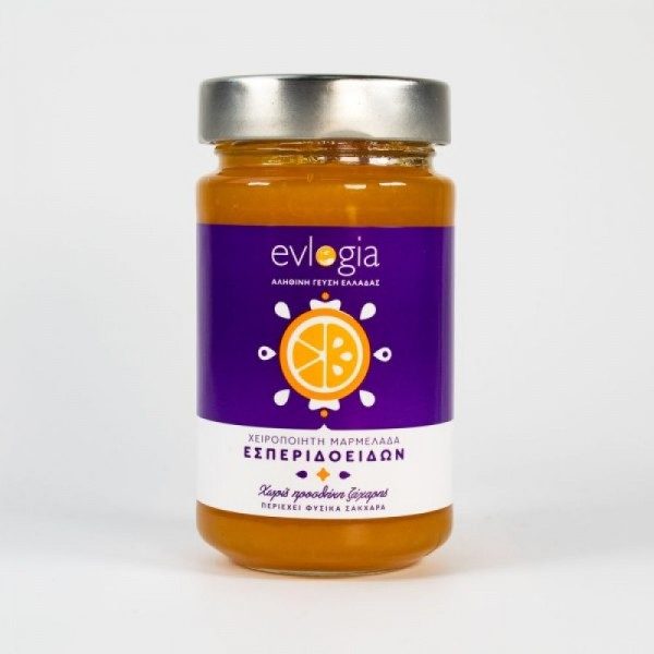 Evlogia Μαρμελάδα Χωρίς Ζάχαρη Εσπεριδοειδών 280gr