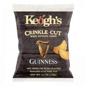 Keoghs Irish Potato Chips Crinkle Cut With Guinness 125gr