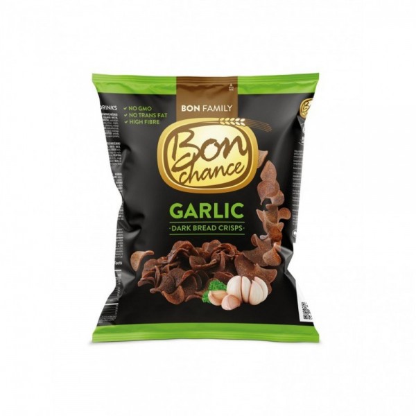 Bon Chance Garlic Dark Bread Crisps 120gr