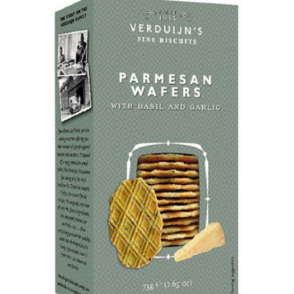 PARMESAN WAFERS- VERDUIJN'S FINE BISCUITS - 75G PARMESAN WAFERS- VERDUIJN'S FINE BISCUITS - 75G