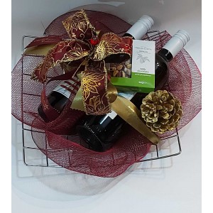 ΜΕΤΑΛΙΚΟ  ΚΑΛΑΘΙ ΦΡΟΥΤΙΕΡΑ 2 ΦΙΑΛΩΝ (σε  2 σχέδιά )