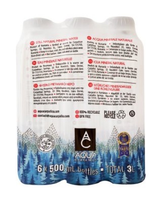 AQUA CARPATICA Φυσικό Μεταλλικό Νερό 6x500ml