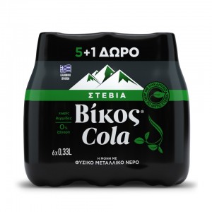 ΒΙΚΟΣ COLA STEVIA 330MLX(5+1)ΔΩΡΟ