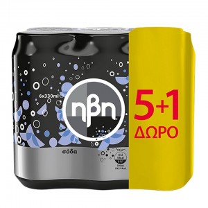 ΗΒΗ ΣΟΔΑ CAN (6*330 ML) (5+1)