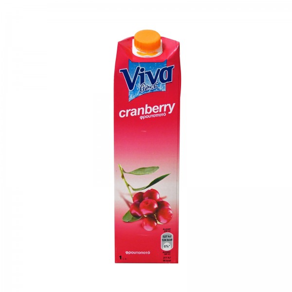 VIVA FRESH ΦΡΟΥΤΟΠΟΤΟ CRANBERRY 1Lt VIVA FRESH ΦΡΟΥΤΟΠΟΤΟ CRANBERRY 1Lt