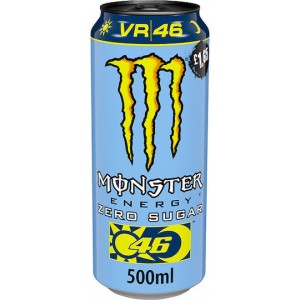 Monster Vr46 Energy Drink με Ανθρακικό, Χωρίς Ζάχαρη