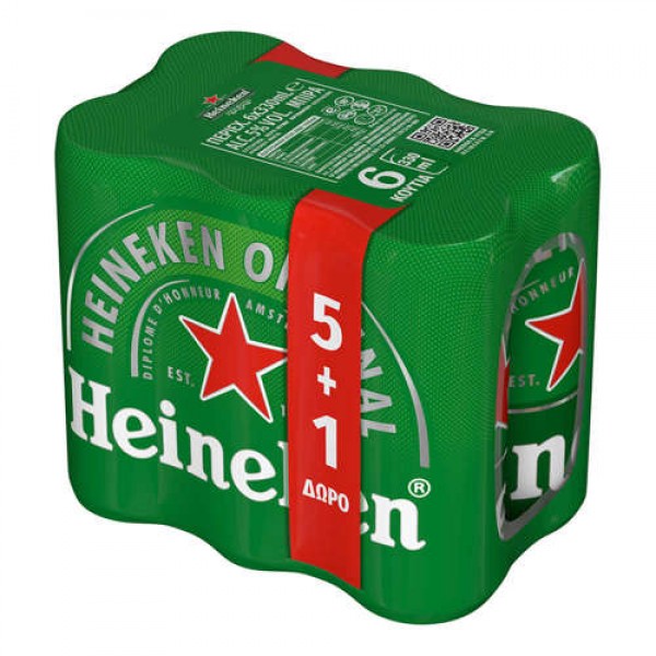 HEINEKEN  Koυτί 330ml Εξάδα (5+1) HEINEKEN  Koυτί 330ml Εξάδα (5+1)