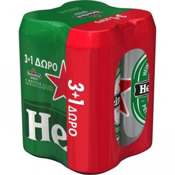 HEINEKEN BEER ΚΟΥΤΙ 4X500ML 3+1 HEINEKEN BEER ΚΟΥΤΙ 4X500ML 3+1