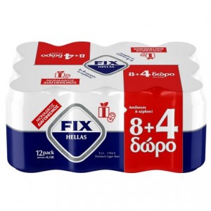 ΜΠΙΡΑ FIX HELLAS 330 ML  8+4