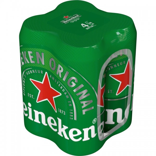 HEINEKEN BEER ΚΟΥΤΙ 4X500ML