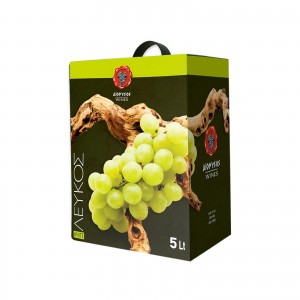 Διόνυσος Wines οίνος ξηρός λευκός 5lt