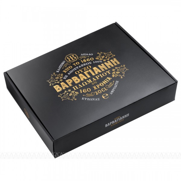 Επετειακή κασετίνα Ούζου Βαρβαγιάννη 4Χ200ml