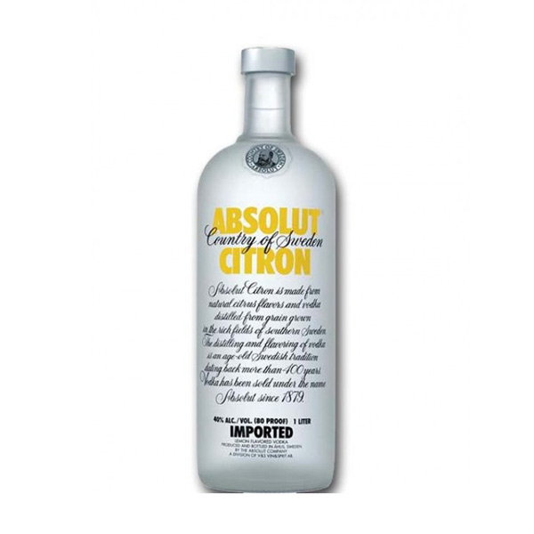 ABSOLUT CITRON VODKA ABSOLUT CITRON VODKA