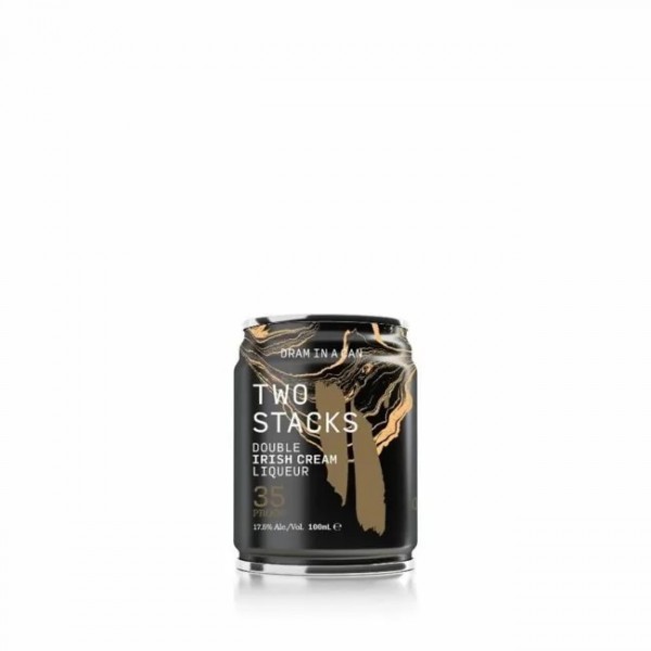 TWO STACKS DRAM IN A CAN Double Irish Cream Liqueur-17.5%- 100ml TWO STACKS DRAM IN A CAN Double Irish Cream Liqueur-17.5%- 100ml